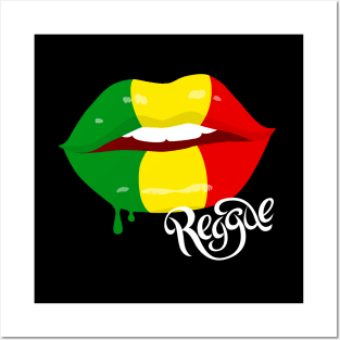 Reggae Clothing for women, Rastafarian Flag Lips, Reggae Posters and Art